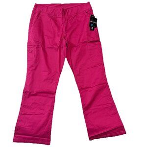 Med Couture MC2 Quick Dry Stretch Women's Scrub Pants -Large - Pink